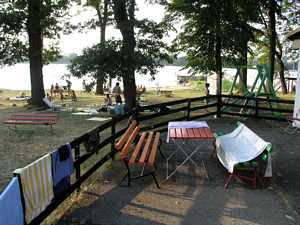 Účastníci workshopů na pláži Ostende