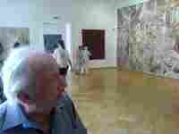 Dalibor Chatrný at exhibition opening of Otto Placht