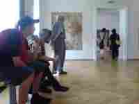 Dalibor Chatrný at exhibition opening of Otto Placht