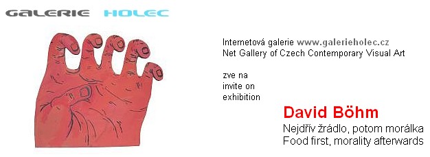 Galerie Holec, David Böhm - Nejdřív žrádlo, pak morálka