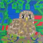 Petr Kožíšek: Sovy a klece, barevné izolepy