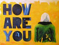 Lukáš Vik: Jak se máš?, 60x80 cm, olej na plátně, 2006