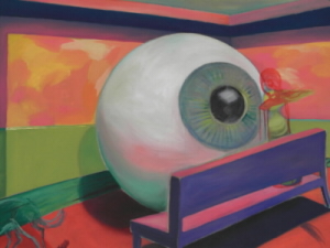 Výstava na Radikále 2.3.2005, Pavel Štych: akryl, plátno, 170x145cm