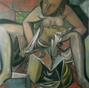 Výstava na Radikále 2.3.2005, Pavel Štych: olej, plátno, 135x135cm