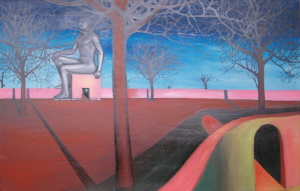 Výstava na Radikále 2.3.2005, Pavel Štych: olej, plátno,70x120cm